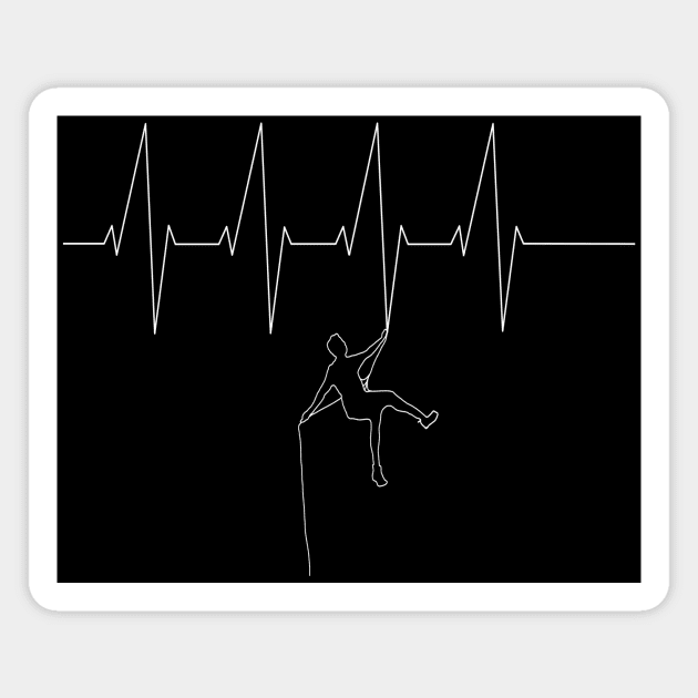 Funny ekg climbing design Magnet by Outdoor and Climbing